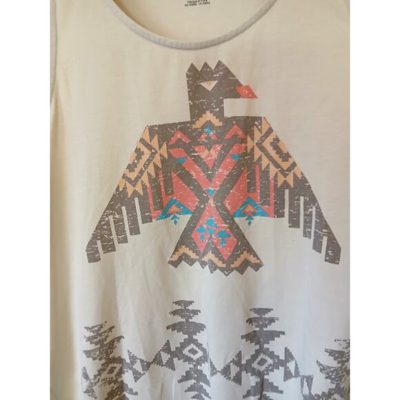 Roper tank top thunderbird graphic with fringe - Picture 4 of 5